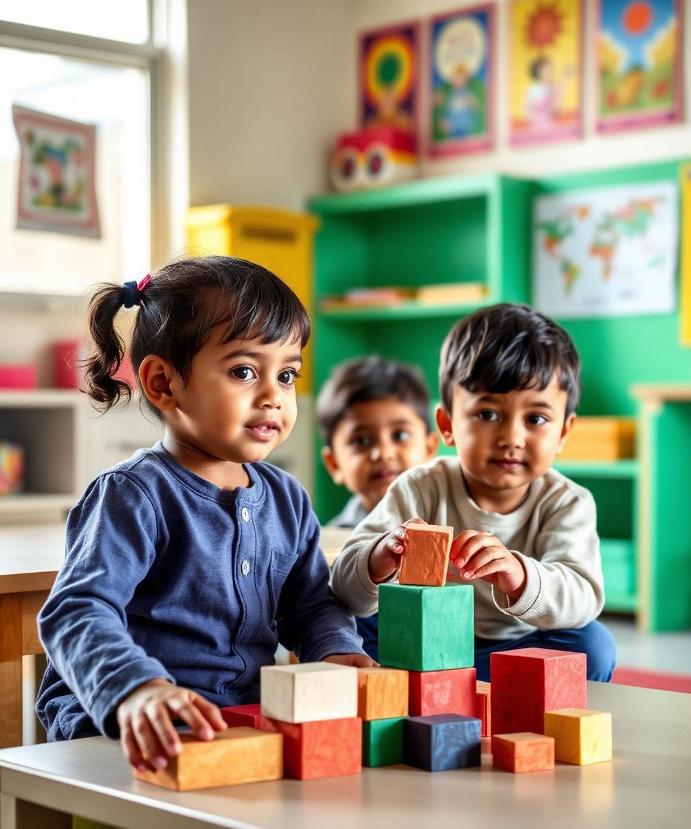 Early Years students at New Jharna Sec School